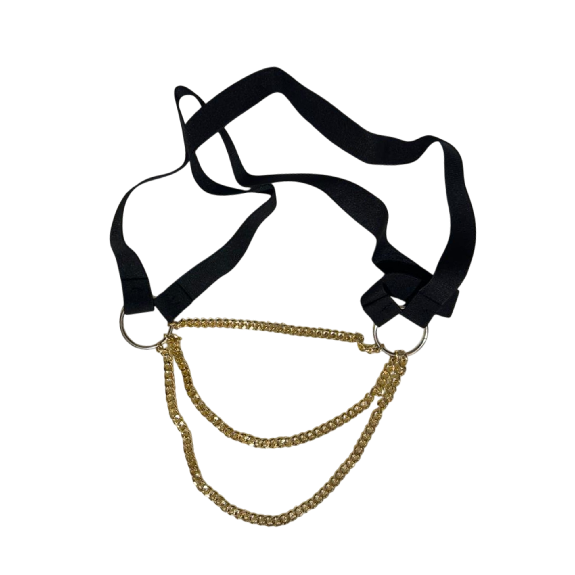 Arnés de Pecho con Cadenas Doradas 5
