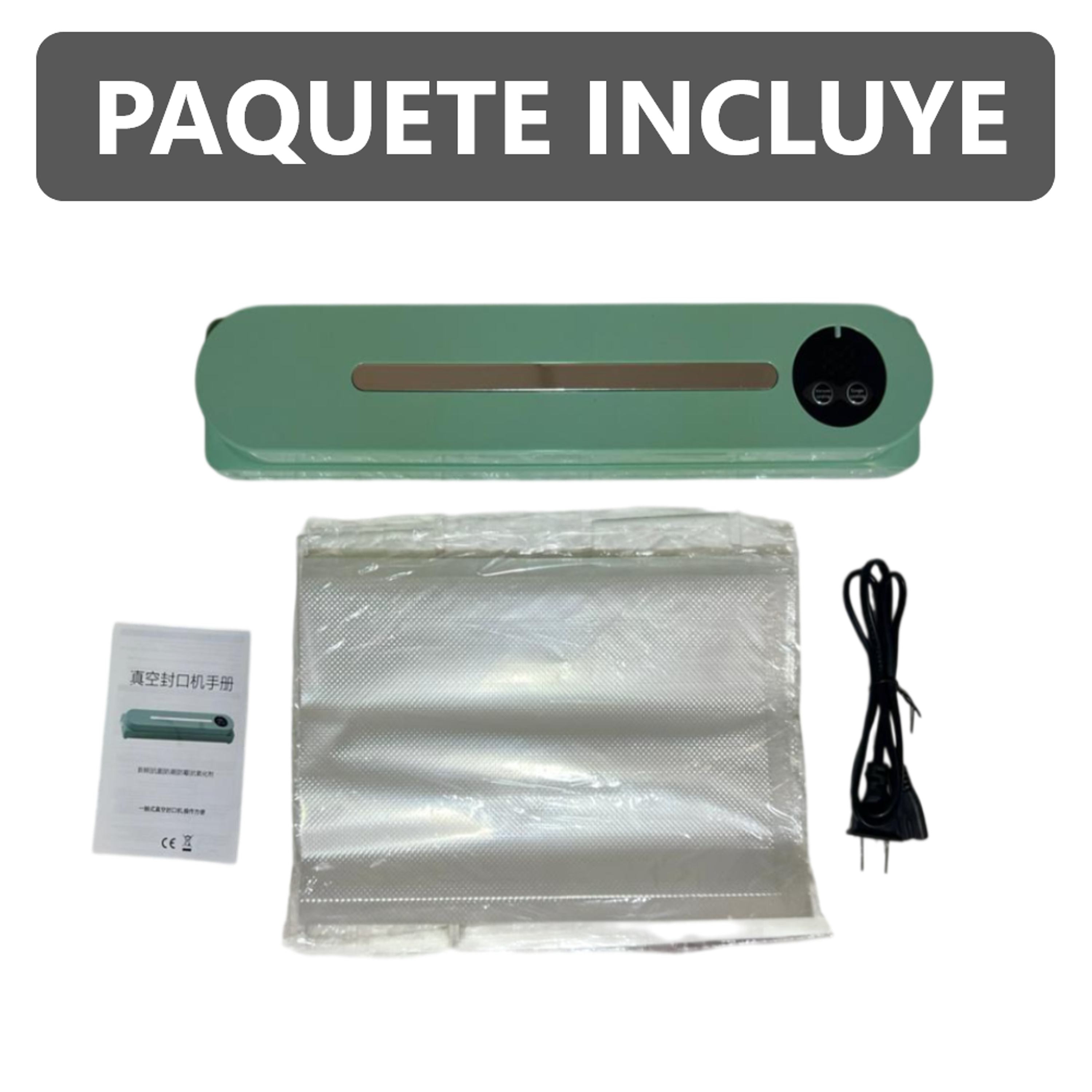 Selladora Al Vacio de alimentos 34 cm con bolsas 5