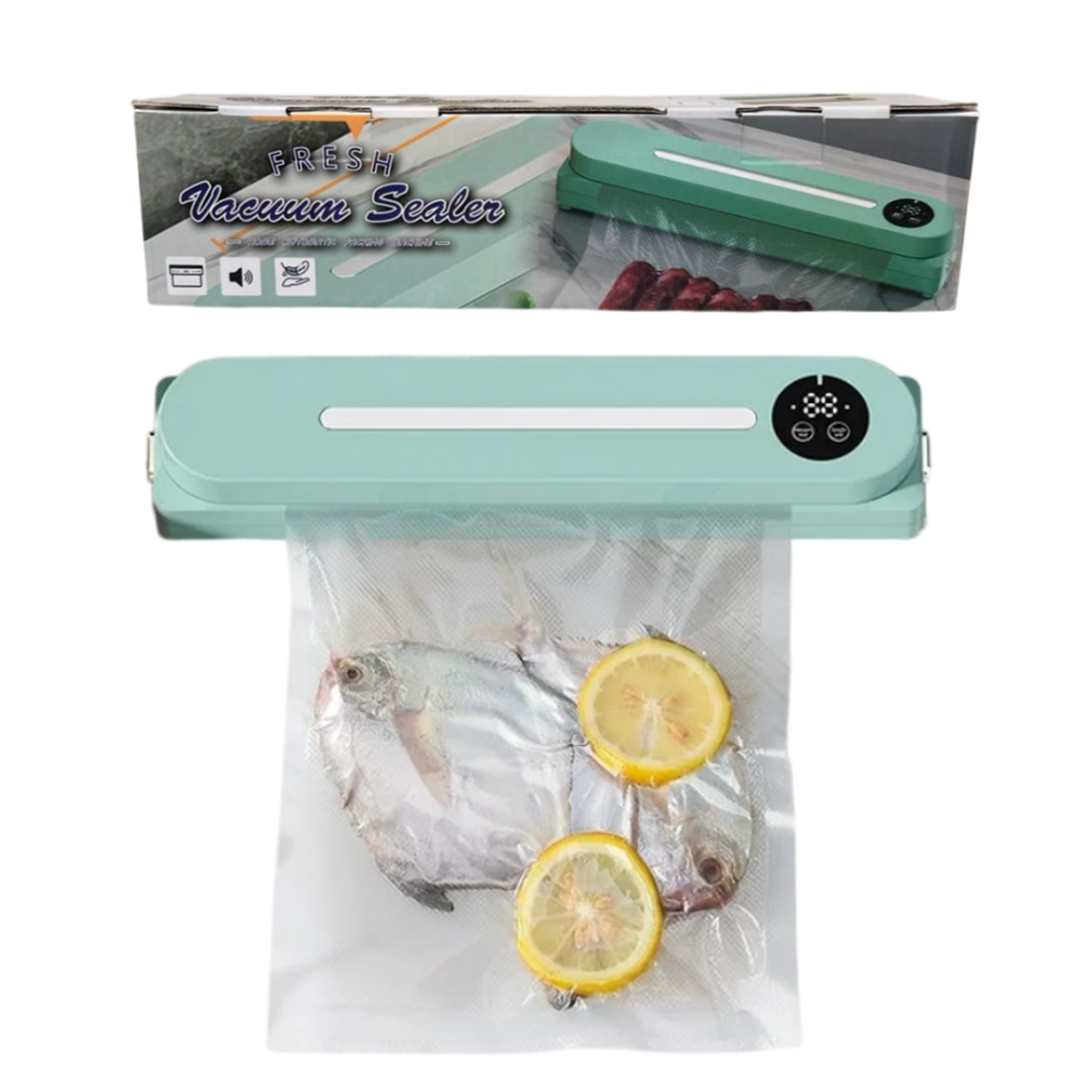 Selladora Al Vacio de alimentos 34 cm con bolsas 1