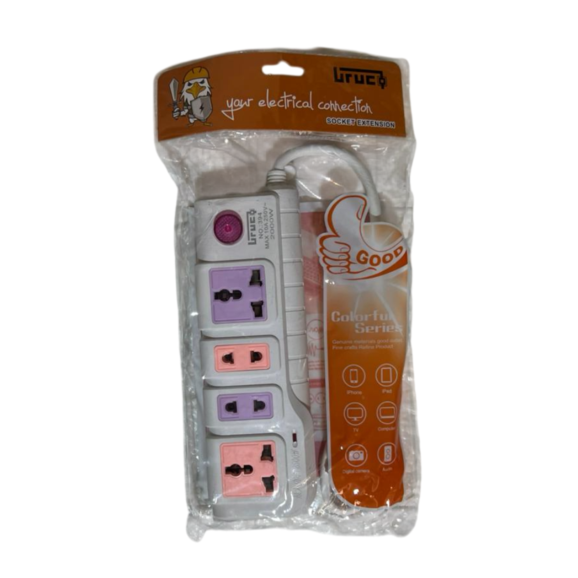 Extensión de 1.74 m con 4 Puertos 4