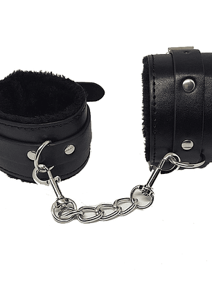Esposas cubiertas de Felpa suave - Color NEGRO
