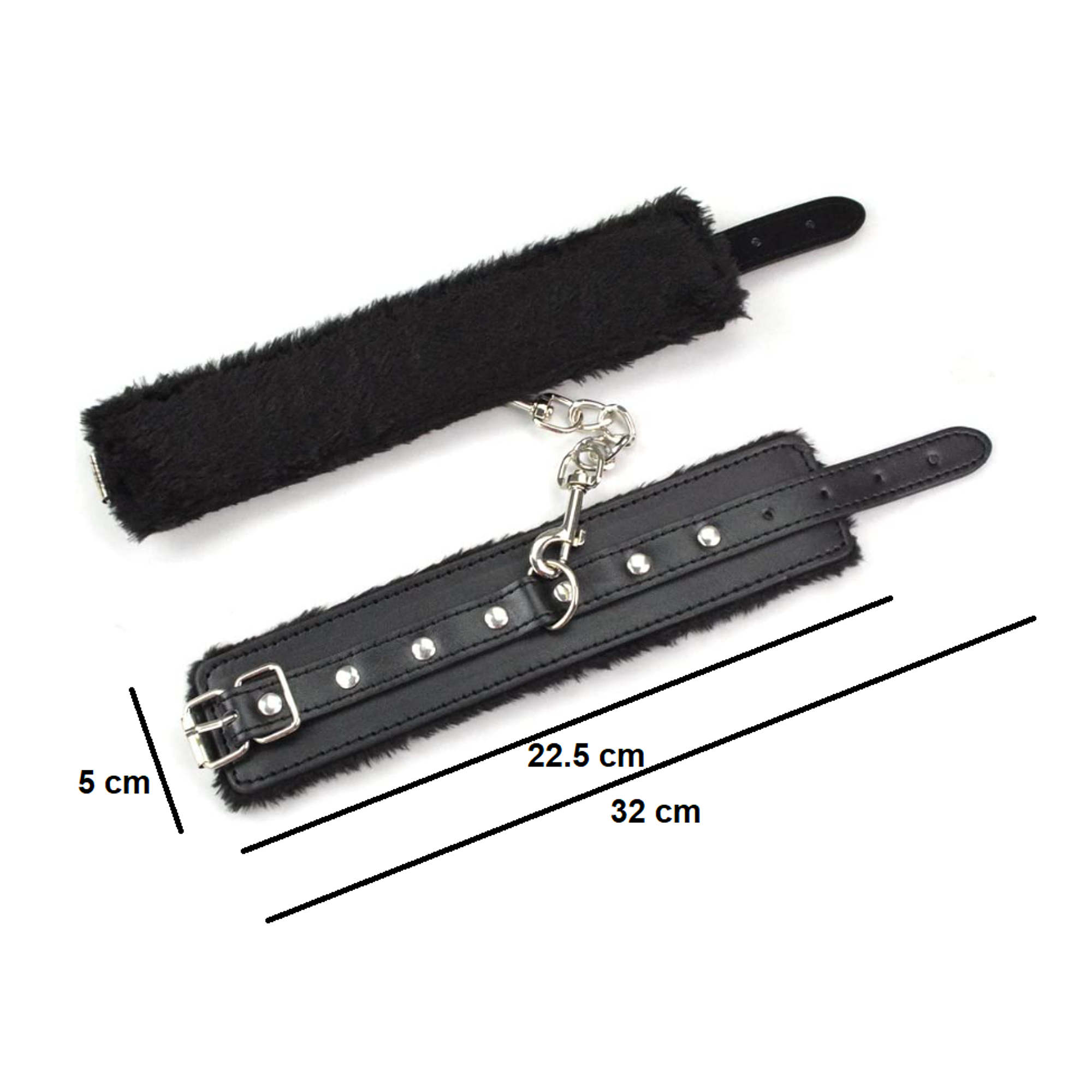 Esposas cubiertas de Felpa suave - Color NEGRO 6