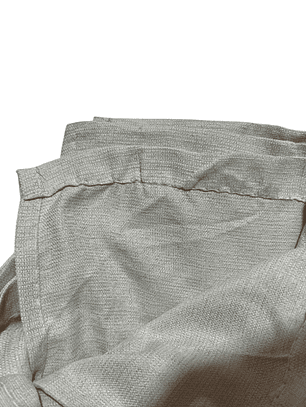 Pack x2 cortinas de 140x240cm con 8 ojales - Beige Tipo Tejido