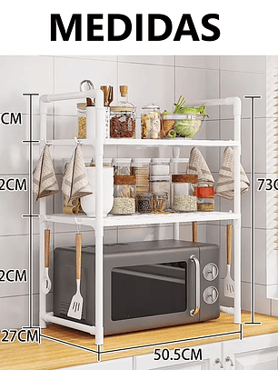 organizador de cocina de 2 niveles 