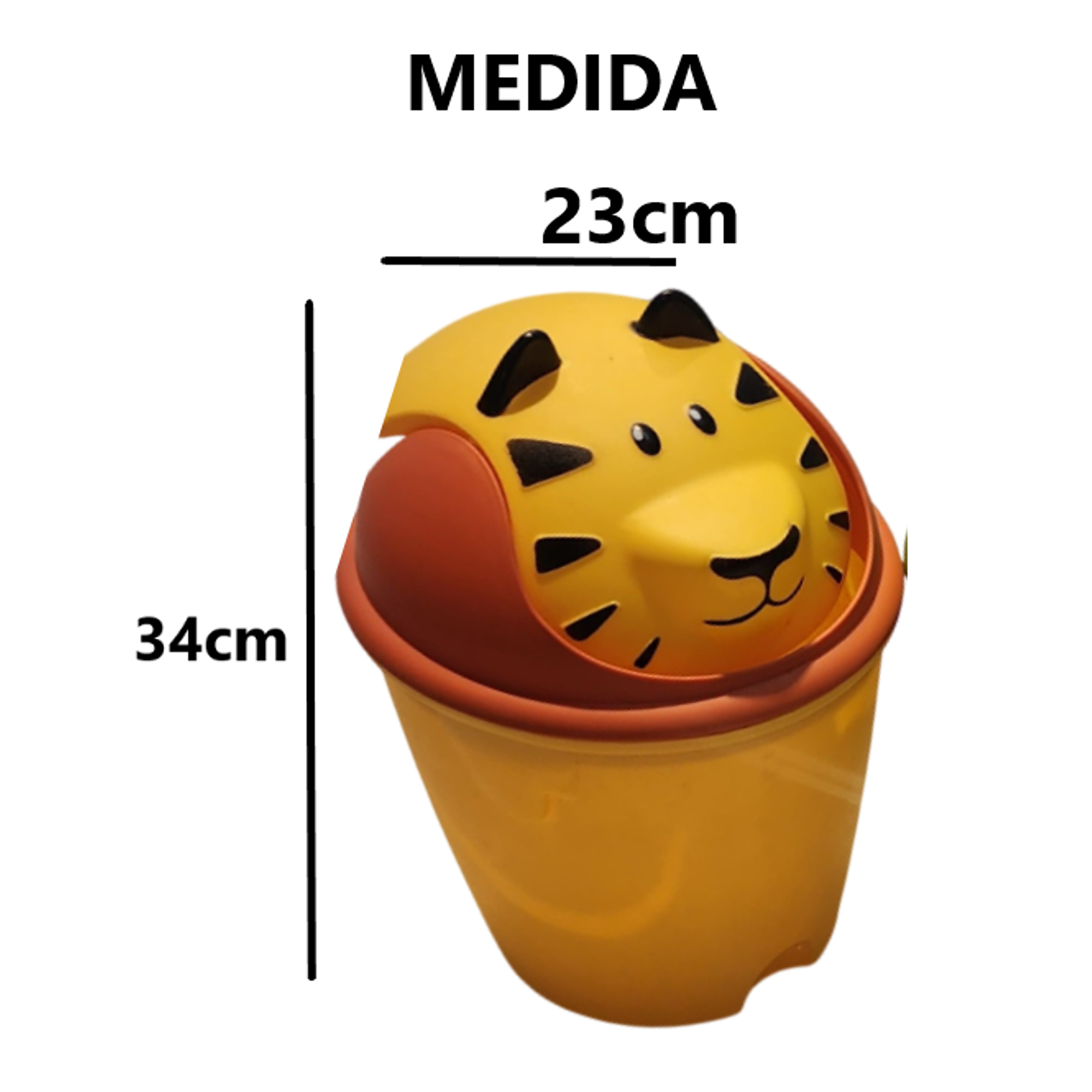 PACK DE 2 TACHOS DE BASURA PAPELERA DE SAPO Y LEON 2