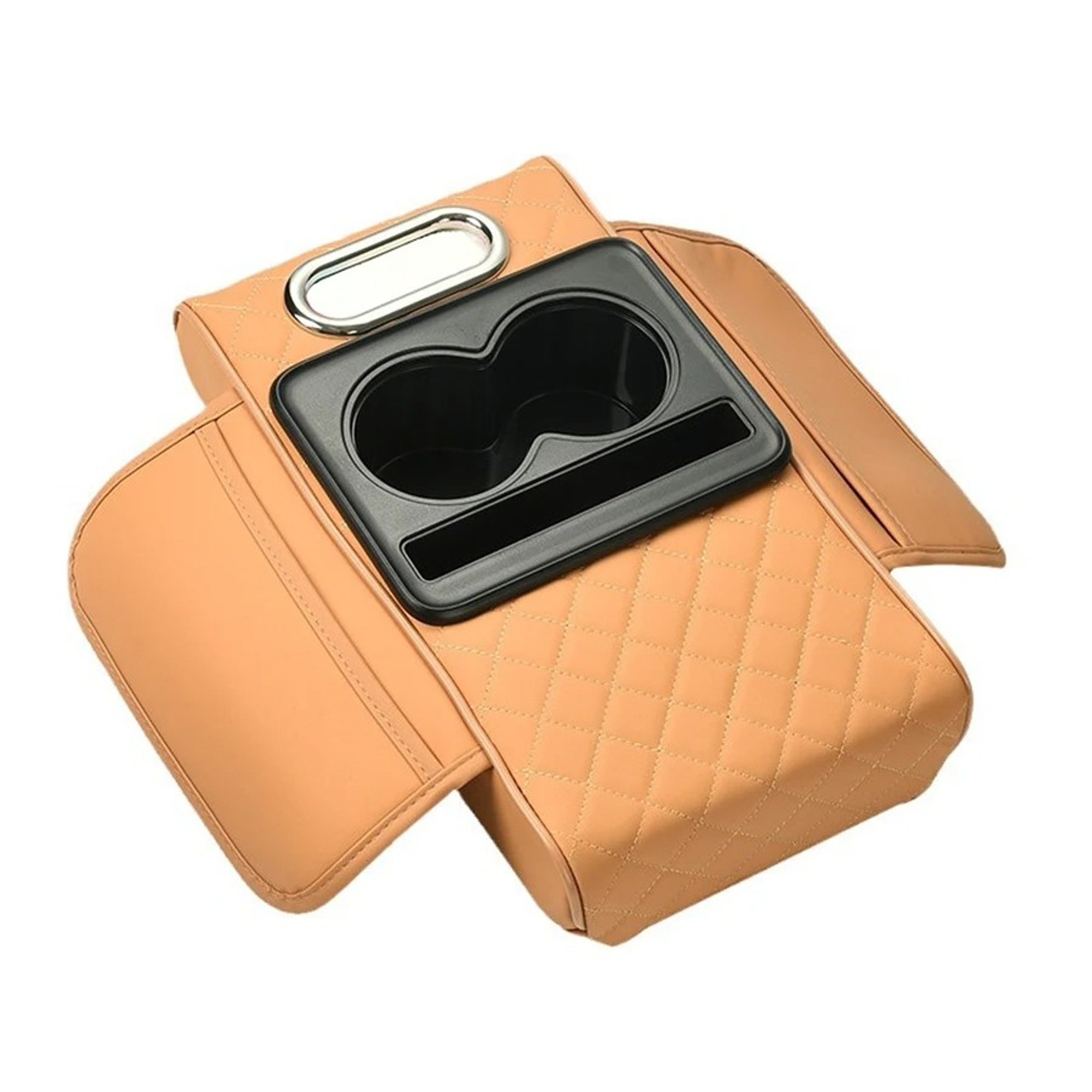 Caja de almacenamiento portavaso porta servilleta y telefono - NARANJA 1