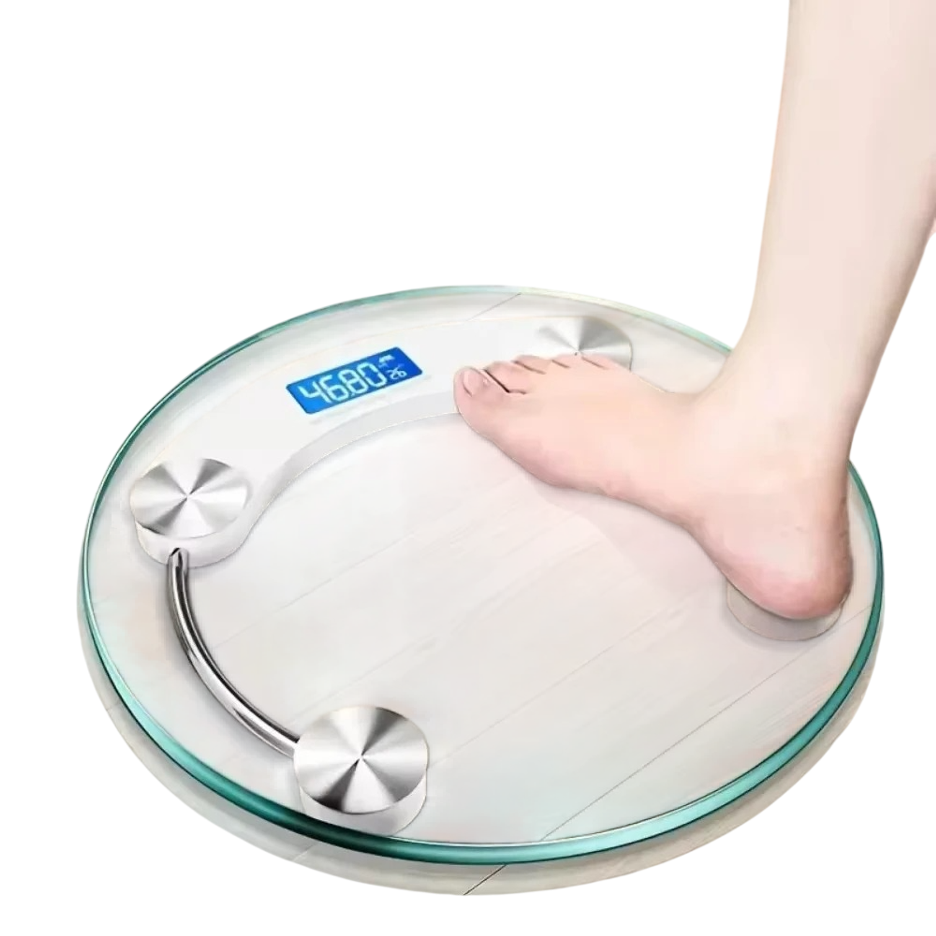 Balanza corporal a pila báscula de hasta 180 kilos - Redondo 1