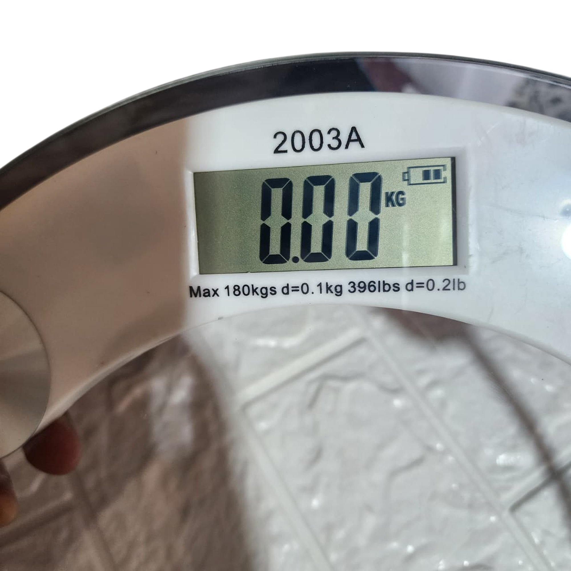 Balanza corporal a pila báscula de hasta 180 kilos - Redondo 4