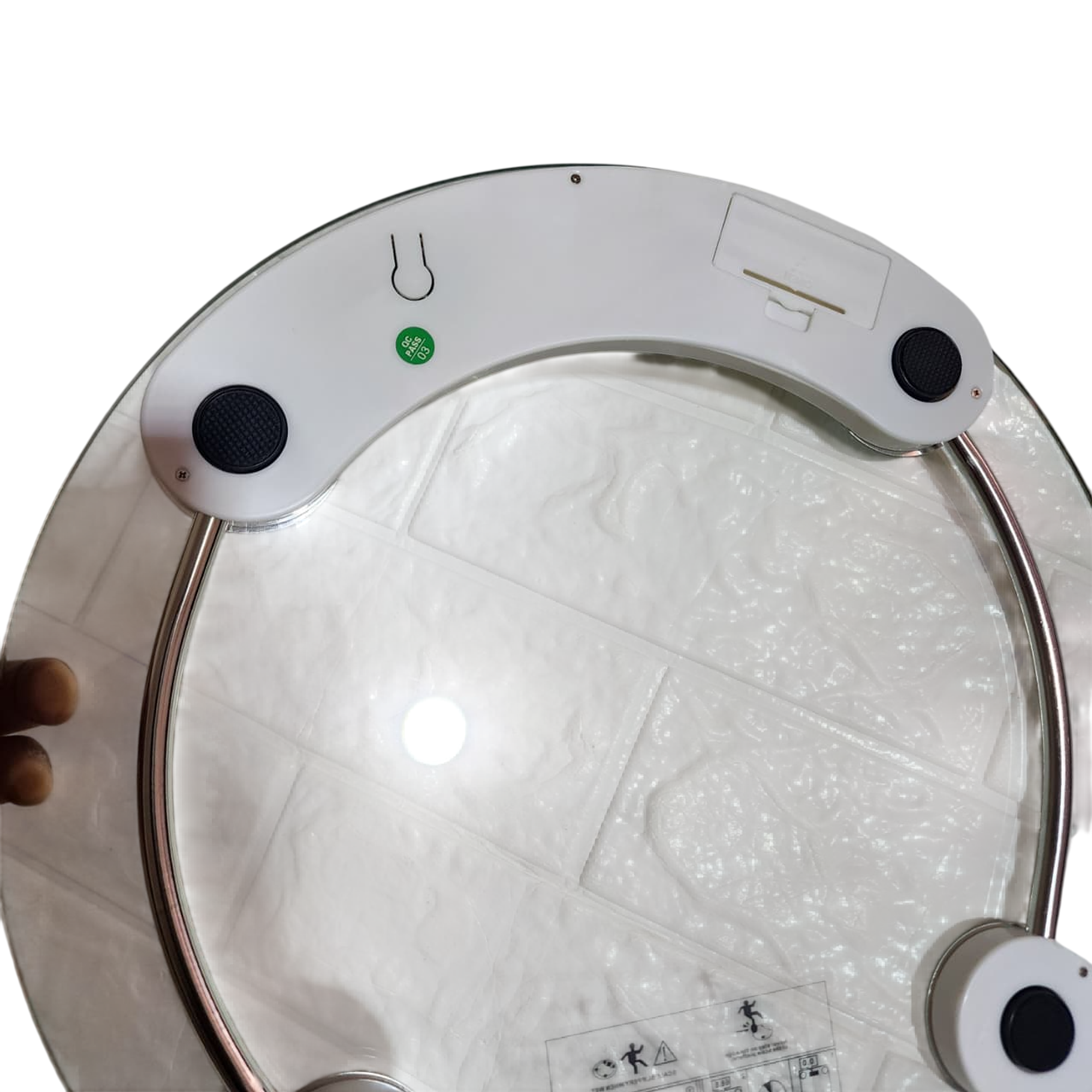 Balanza corporal a pila báscula de hasta 180 kilos - Redondo 6