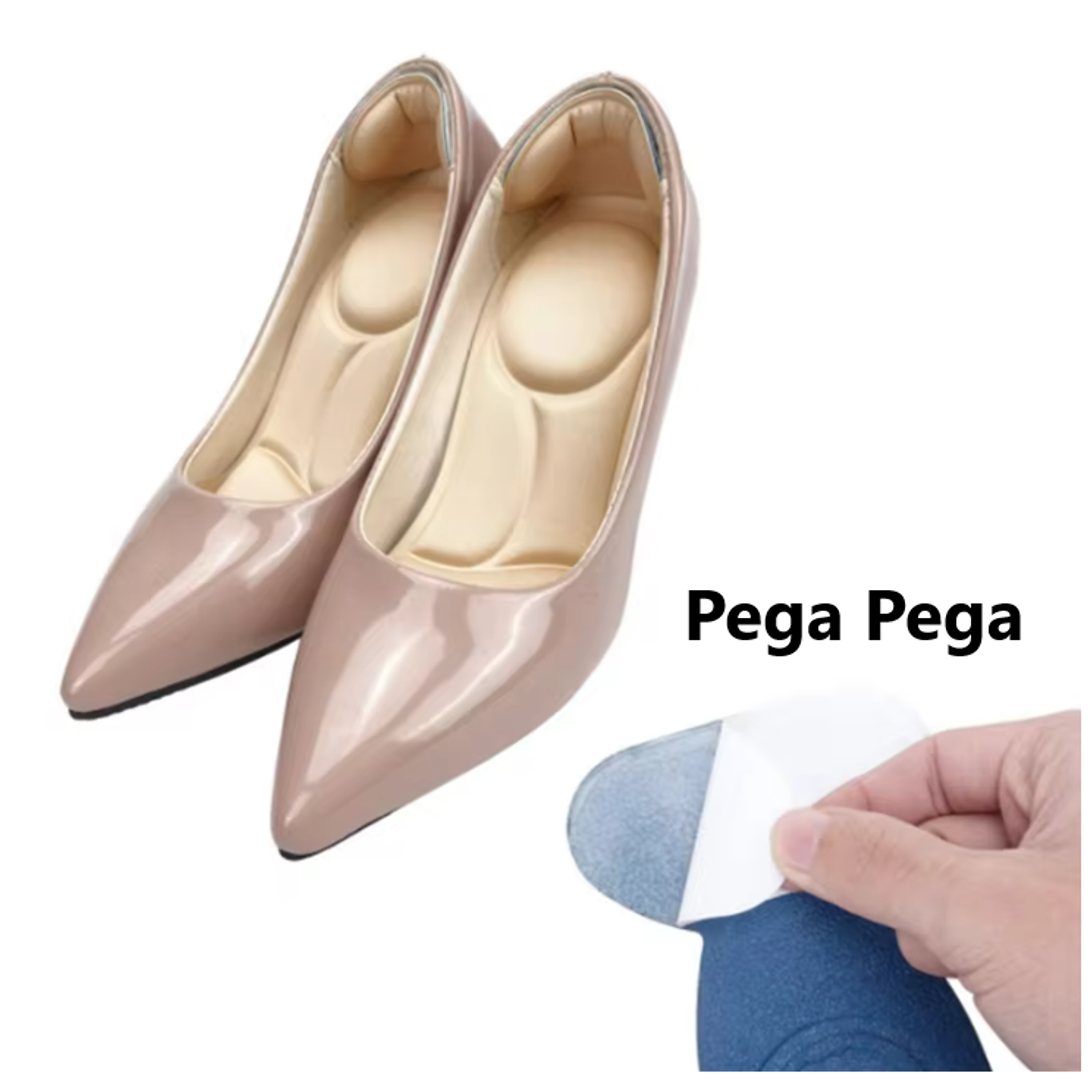 Kit x2 Pares de plantillas de espuma cómodo para zapatos 1