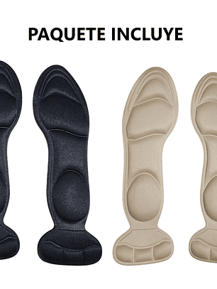 Kit x2 Pares de plantillas de espuma cómodo para zapatos