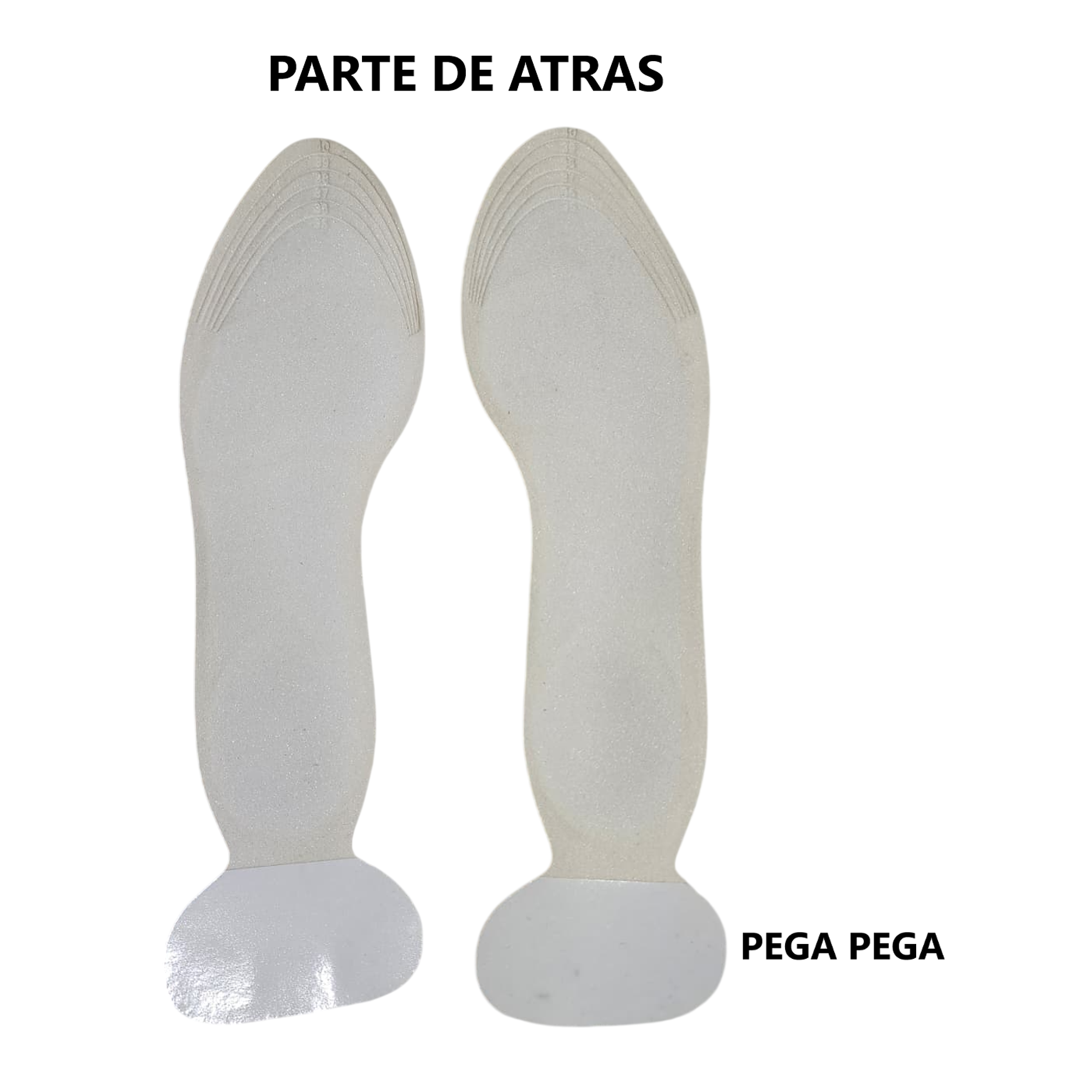 Kit x2 Pares de plantillas de espuma cómodo para zapatos 7