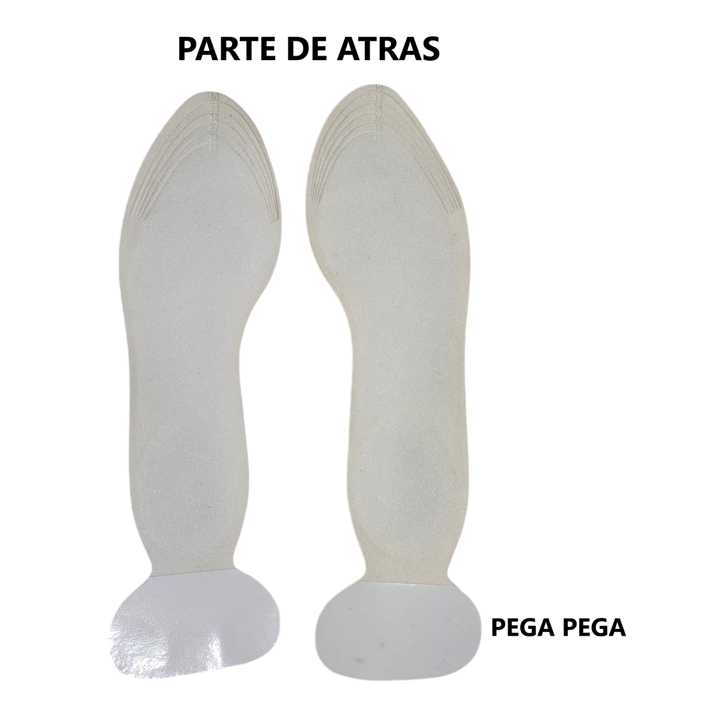 Kit x2 Pares de plantillas de espuma cómodo para zapatos 7