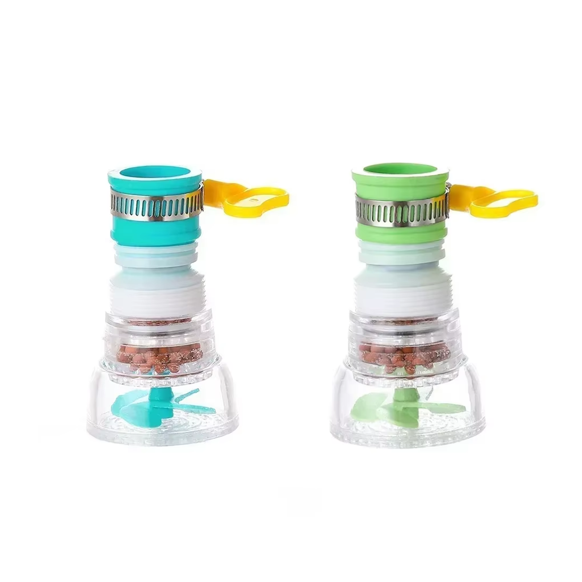 Pack de 2 Adaptadores Rociador Caños Filtro de Agua Ahorrador - Azul y Verde 1