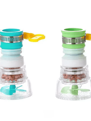 Pack de 2 Adaptadores Rociador Caños Filtro de Agua Ahorrador - Azul y Verde