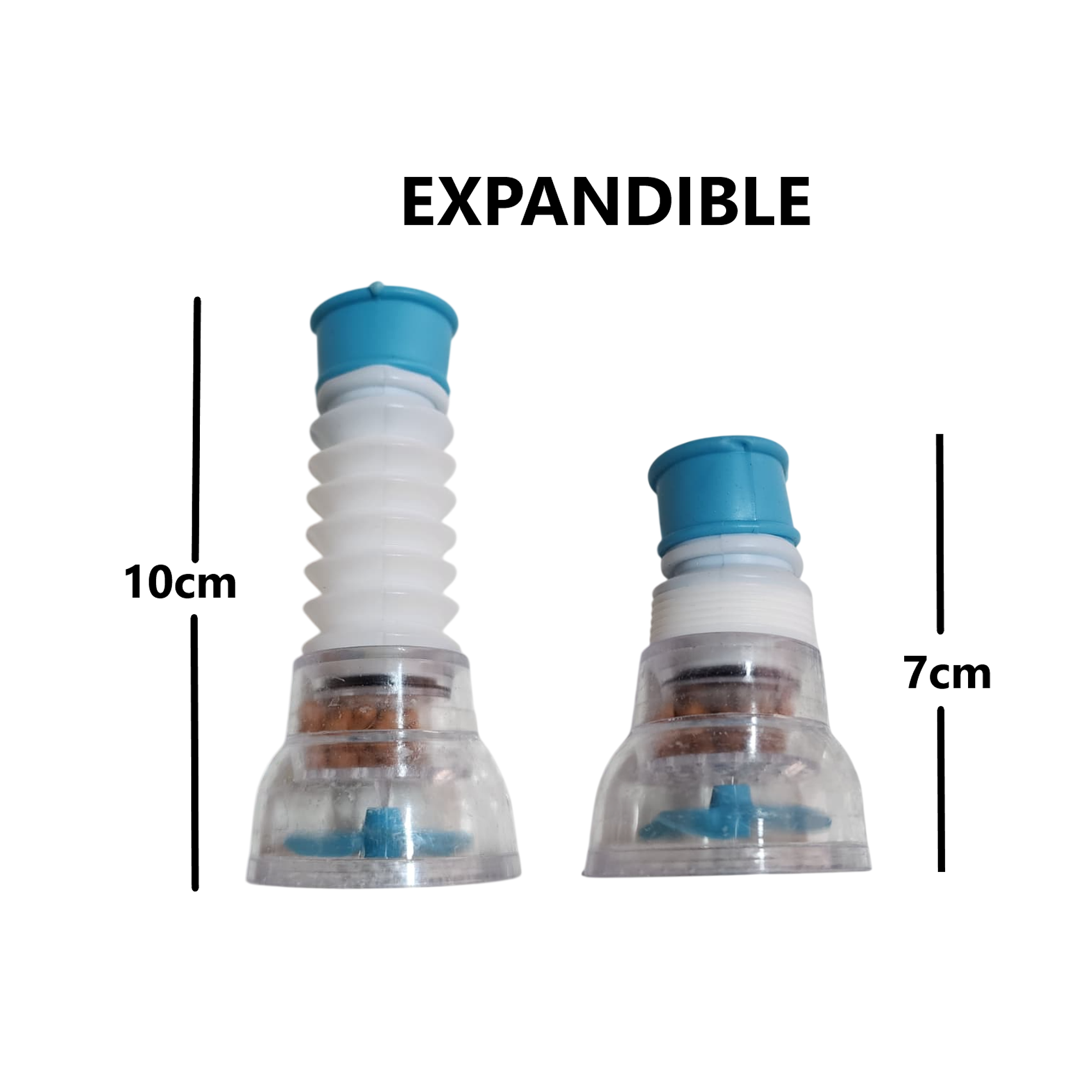 Pack de 2 Adaptadores Rociador Caños Filtro de Agua Ahorrador - Azul y Verde 4