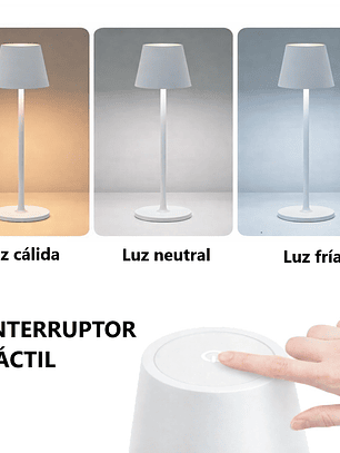 LAMPARA LED DE ESCRITORIO - BLANCO Y NEGRO 