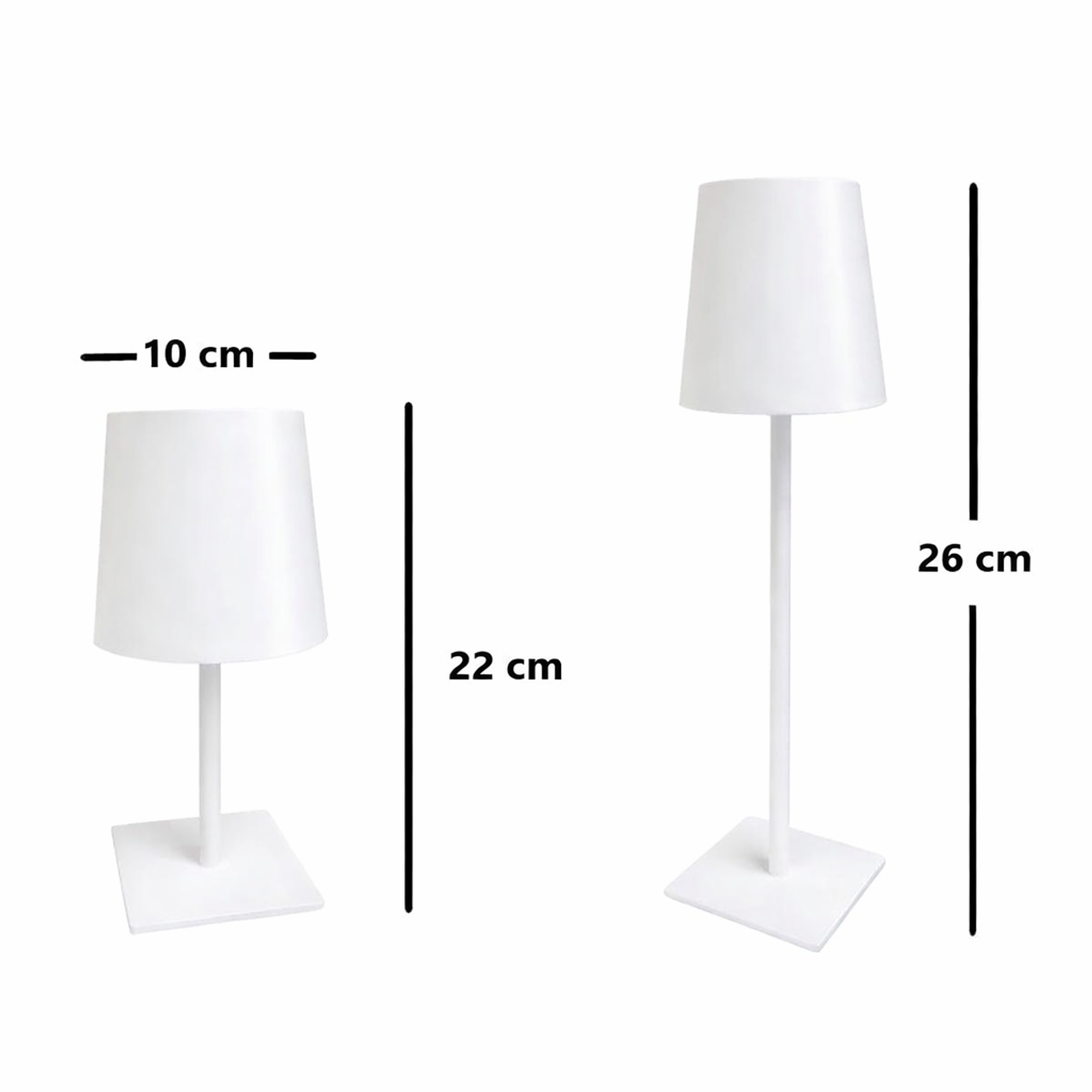 LAMPARA LED DE ESCRITORIO - BLANCO Y NEGRO  3