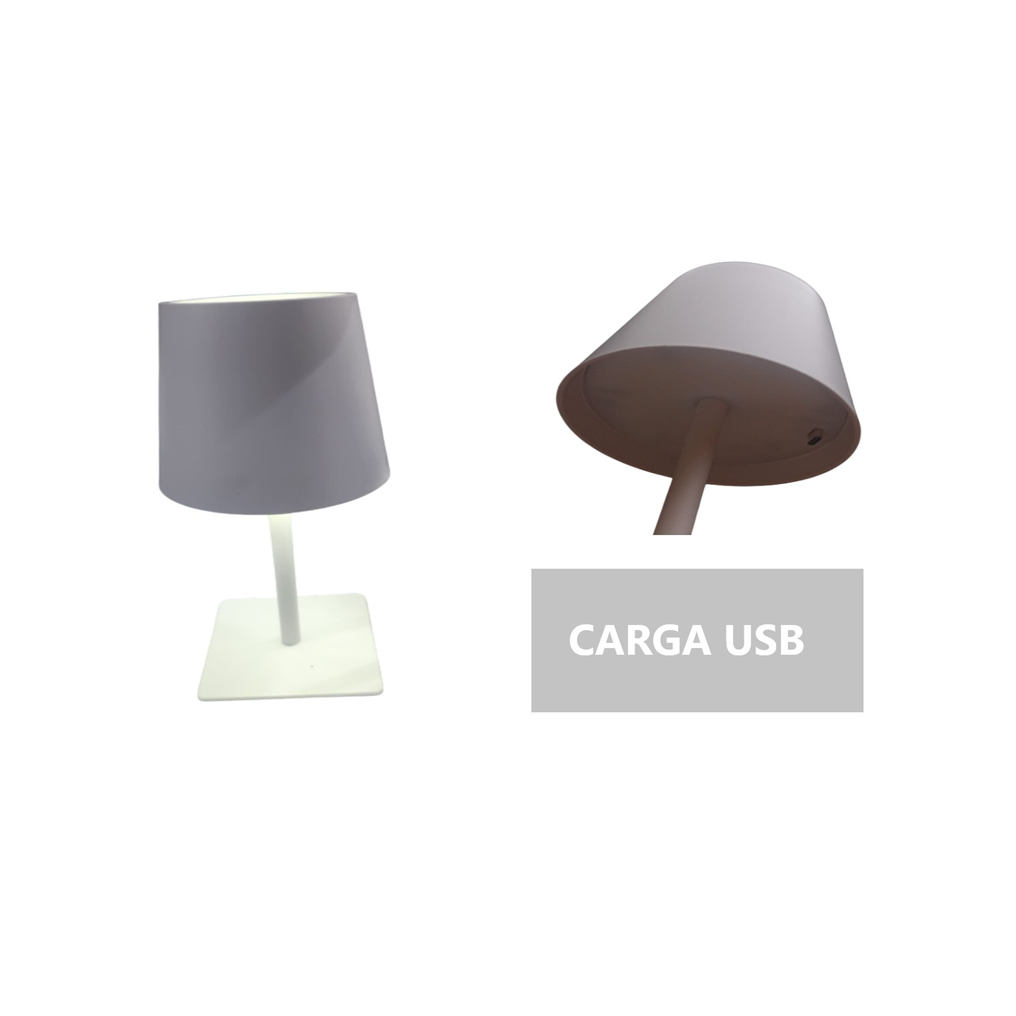 LAMPARA LED DE ESCRITORIO - BLANCO Y NEGRO  5