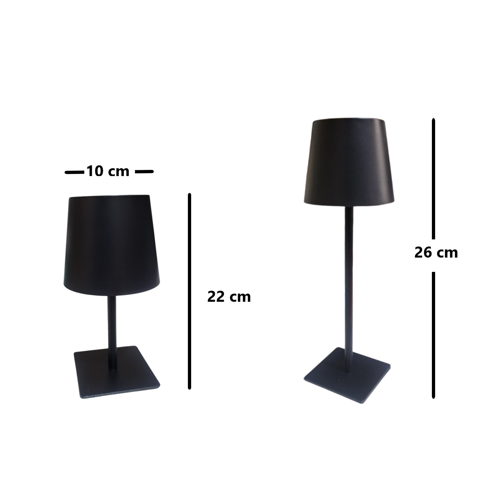 LAMPARA LED DE ESCRITORIO - BLANCO Y NEGRO  9