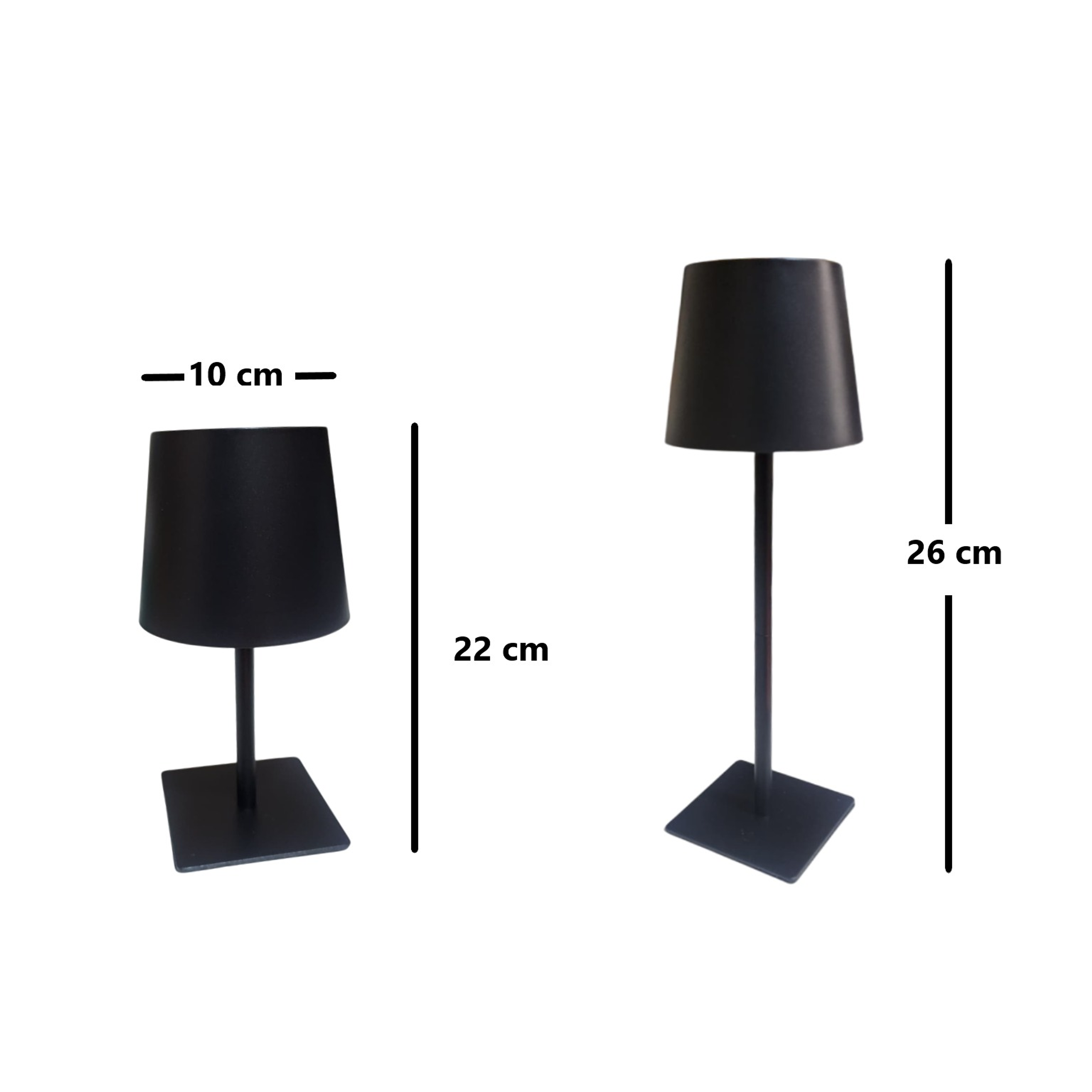 LAMPARA LED DE ESCRITORIO - BLANCO Y NEGRO  9