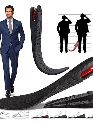 Plantillas Elevadoras Elevate Shoes crece 6cm Unisex