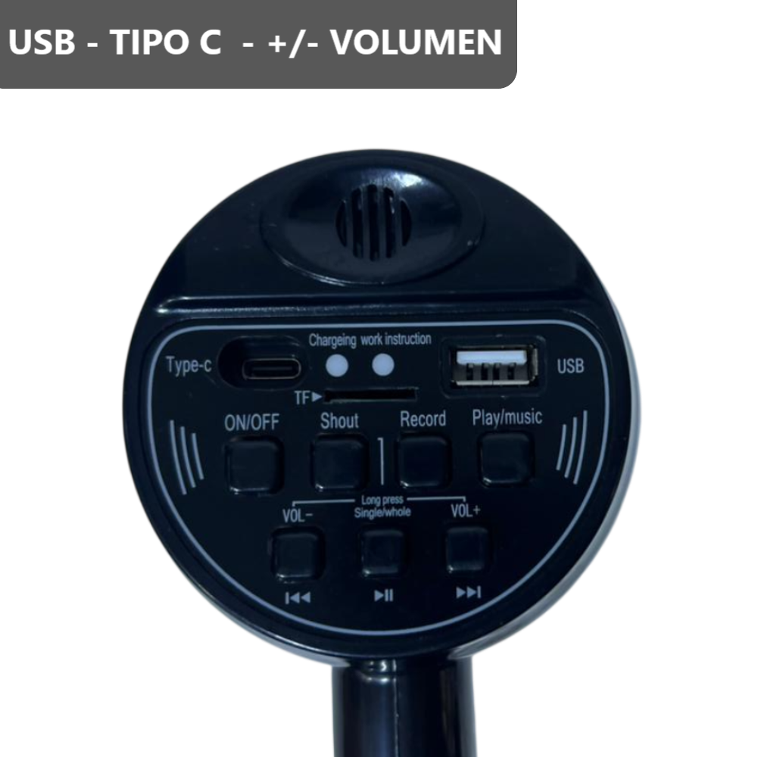 Megáfono batería portátil con grabadora 35 W  7