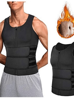 chaleco moldeador disimula barriga con cierre y ajustador