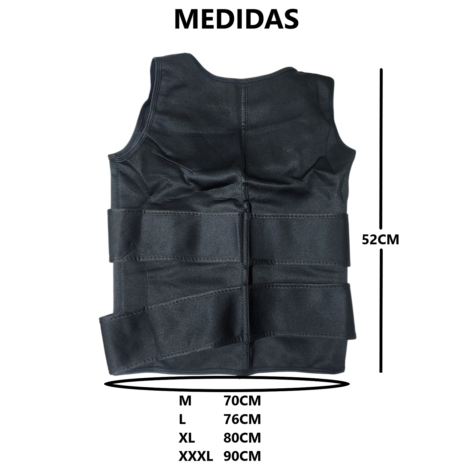 chaleco moldeador disimula barriga con cierre y ajustador 5