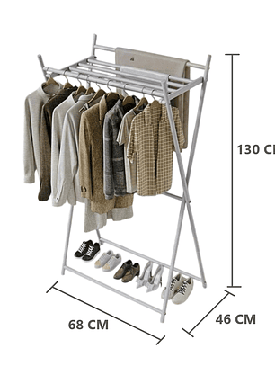 Organizador Tendedero Colgador de Ropa Armable 