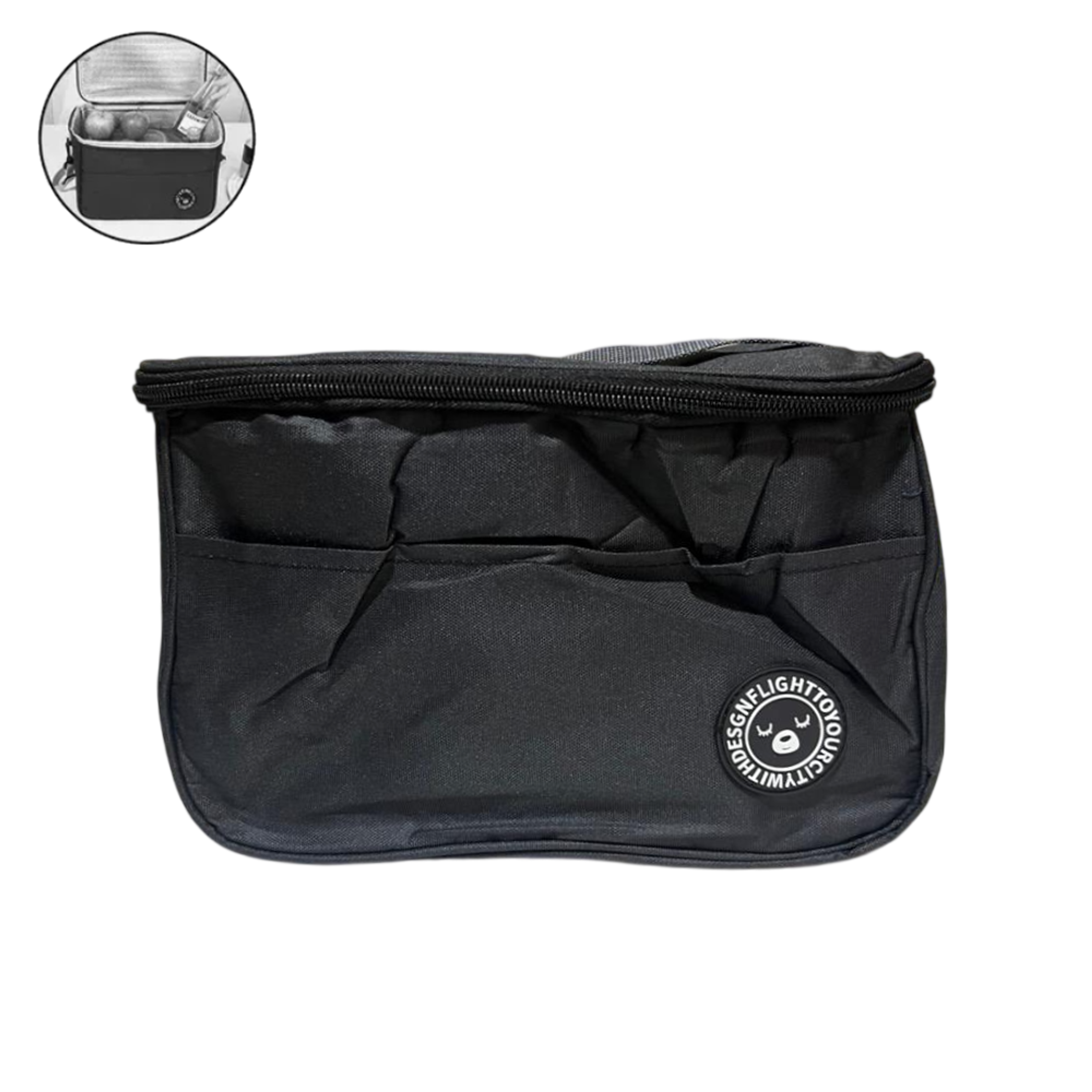 Lonchera Térmica con Asa Removible y Bolsillo Delantero - Color entero 1