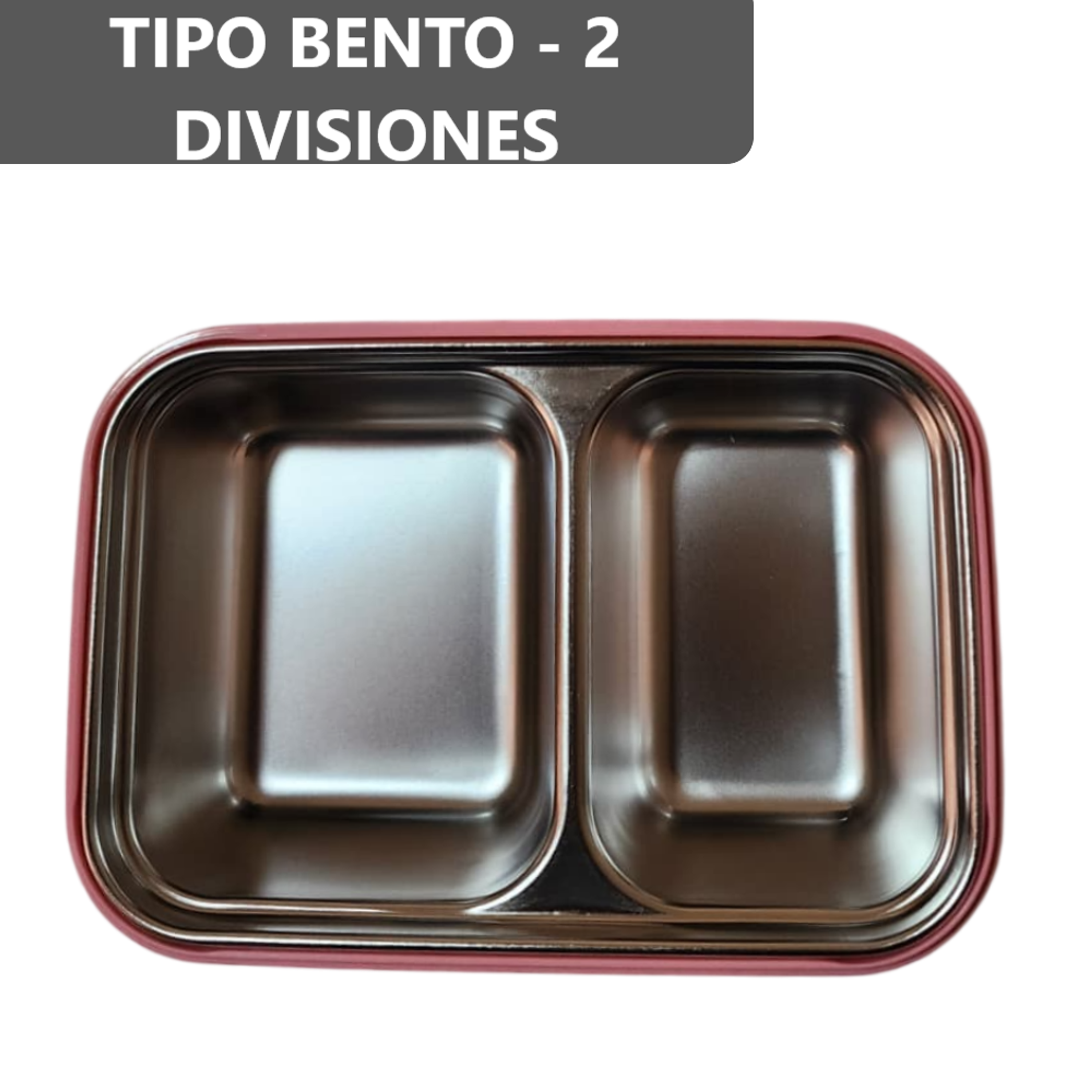 Taper Bento Acero Inoxidable 2 Divisiones 700 ml  12