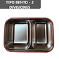 Taper Bento Acero Inoxidable 2 Divisiones 700 ml  - Miniatura 12