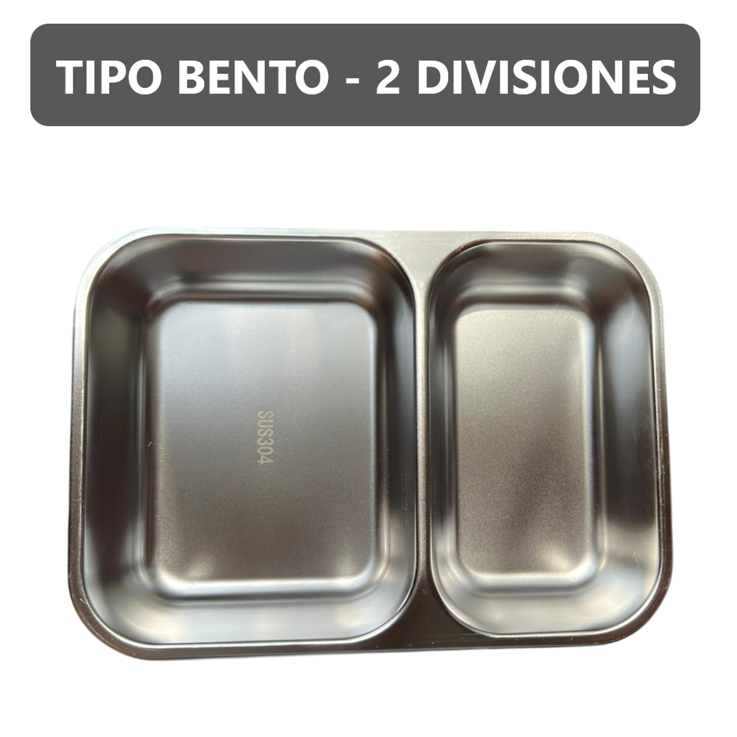 Taper Bento Acero Inoxidable 2 Divisiones 800 ml  7