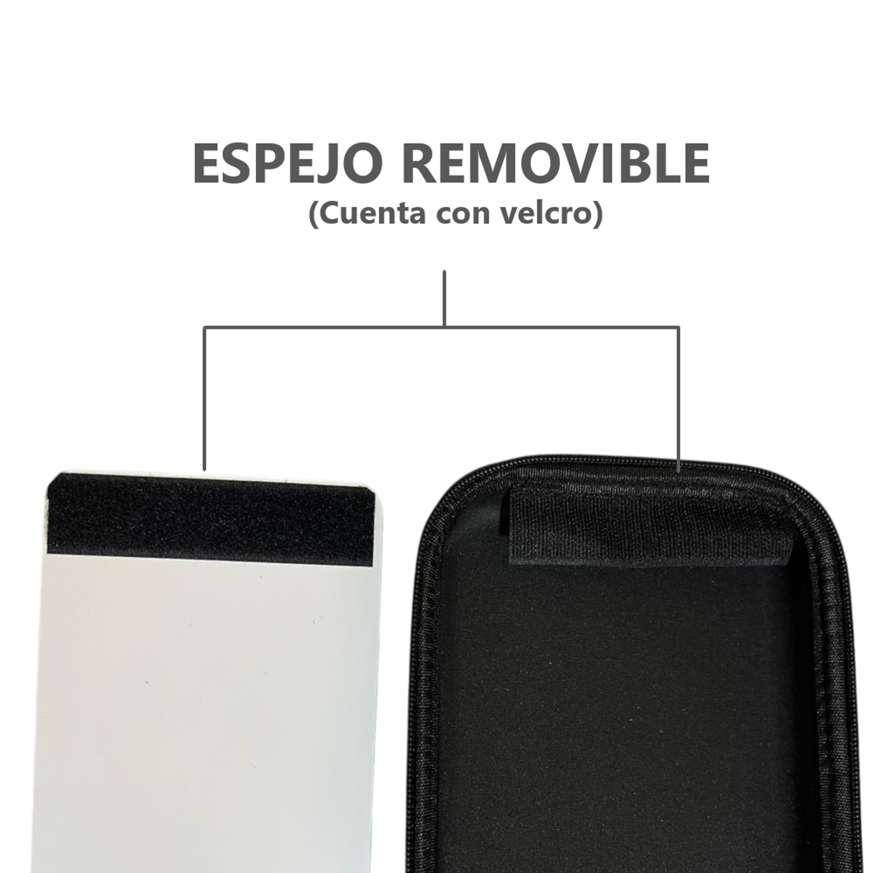 Bolsa de Maquillaje estuche neceser con Espejo con Luz LED 5