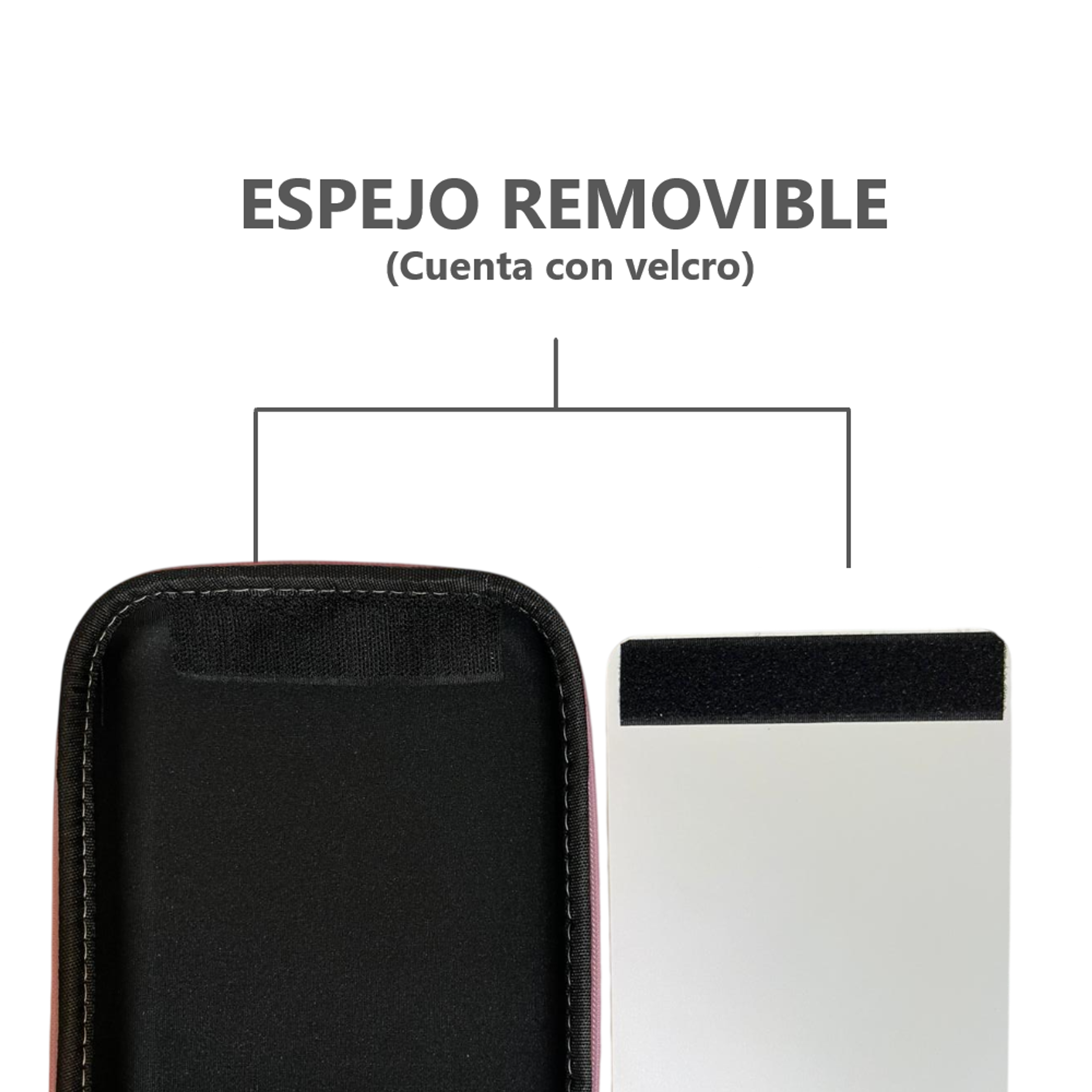 Bolsa de Maquillaje estuche neceser con Espejo con Luz LED 11