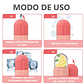 Pack x3 Masajeadores Molde de hielo reutilizable para el rostro - Colores Aleatorios - Miniatura 5
