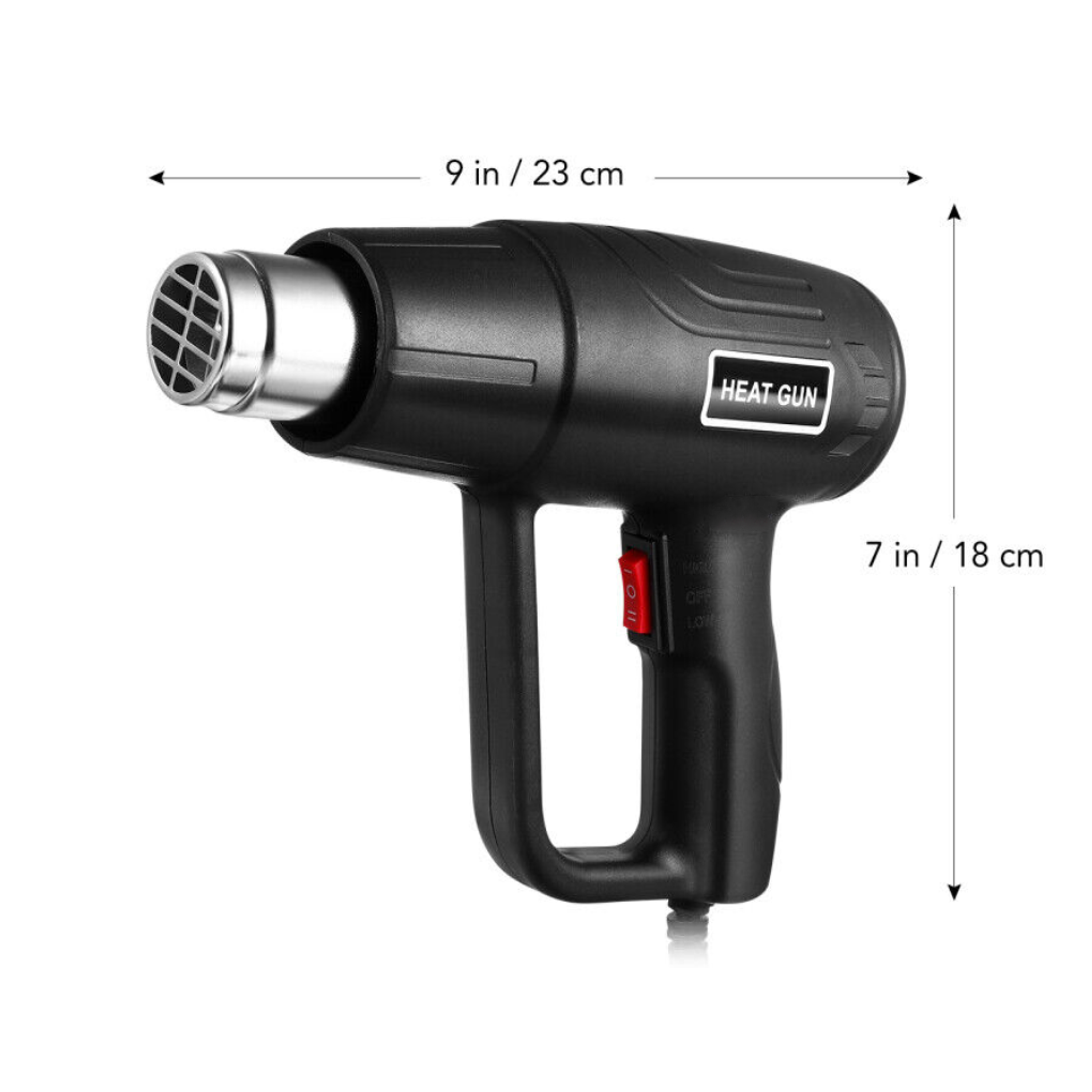 Soplador térmico Pistola de Calor 2000 W Color negro 220V 2