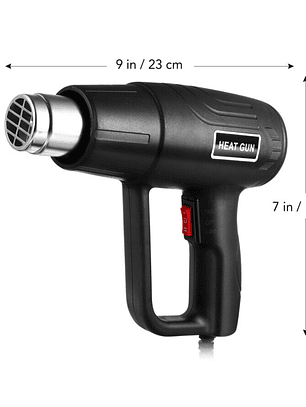 Soplador térmico Pistola de Calor 2000 W Color negro 220V