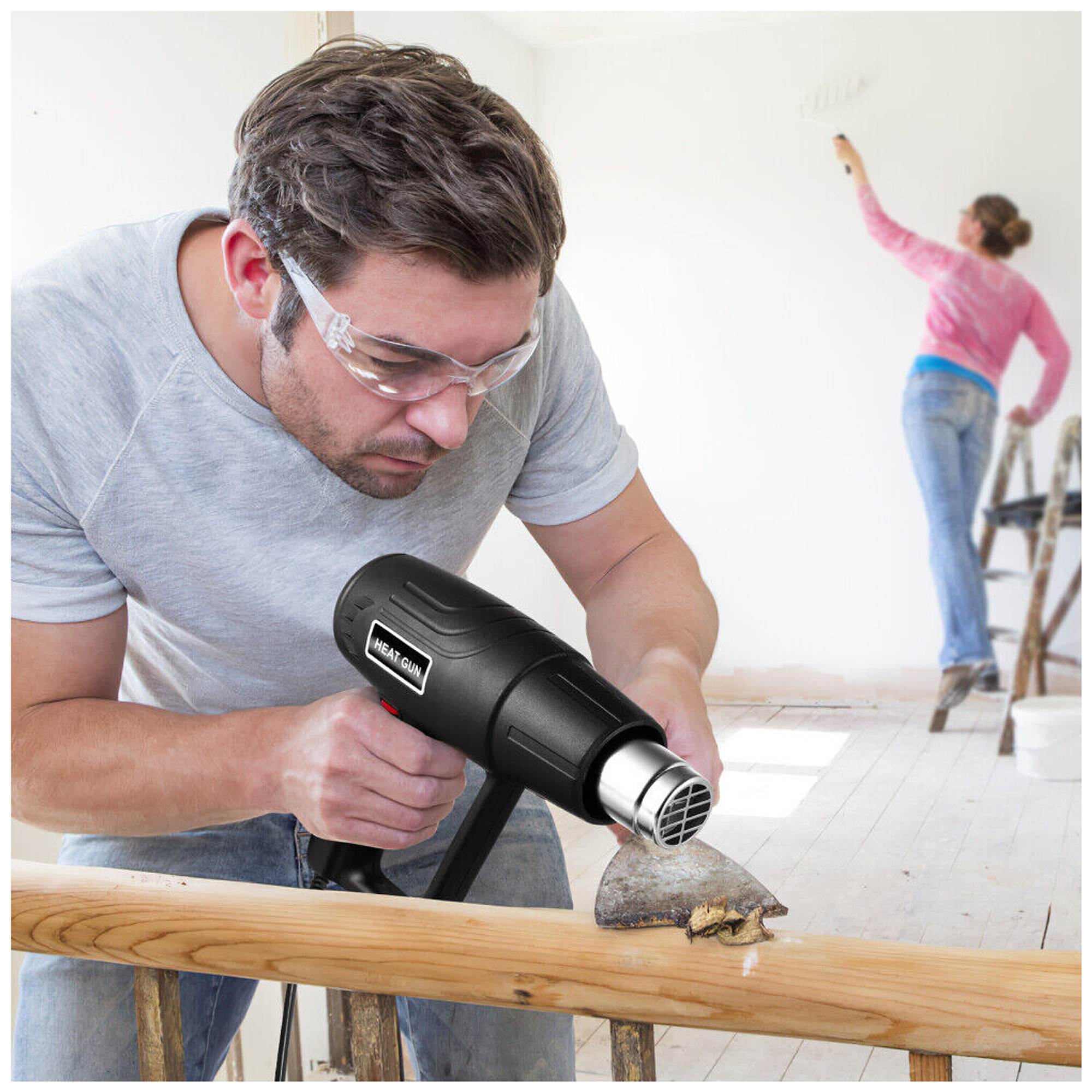 Soplador térmico Pistola de Calor 2000 W Color negro 220V 9