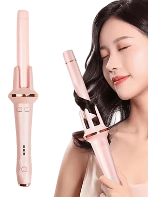 Rizador Giratorio de cabello para mujer portátil DE 60W - Rosado