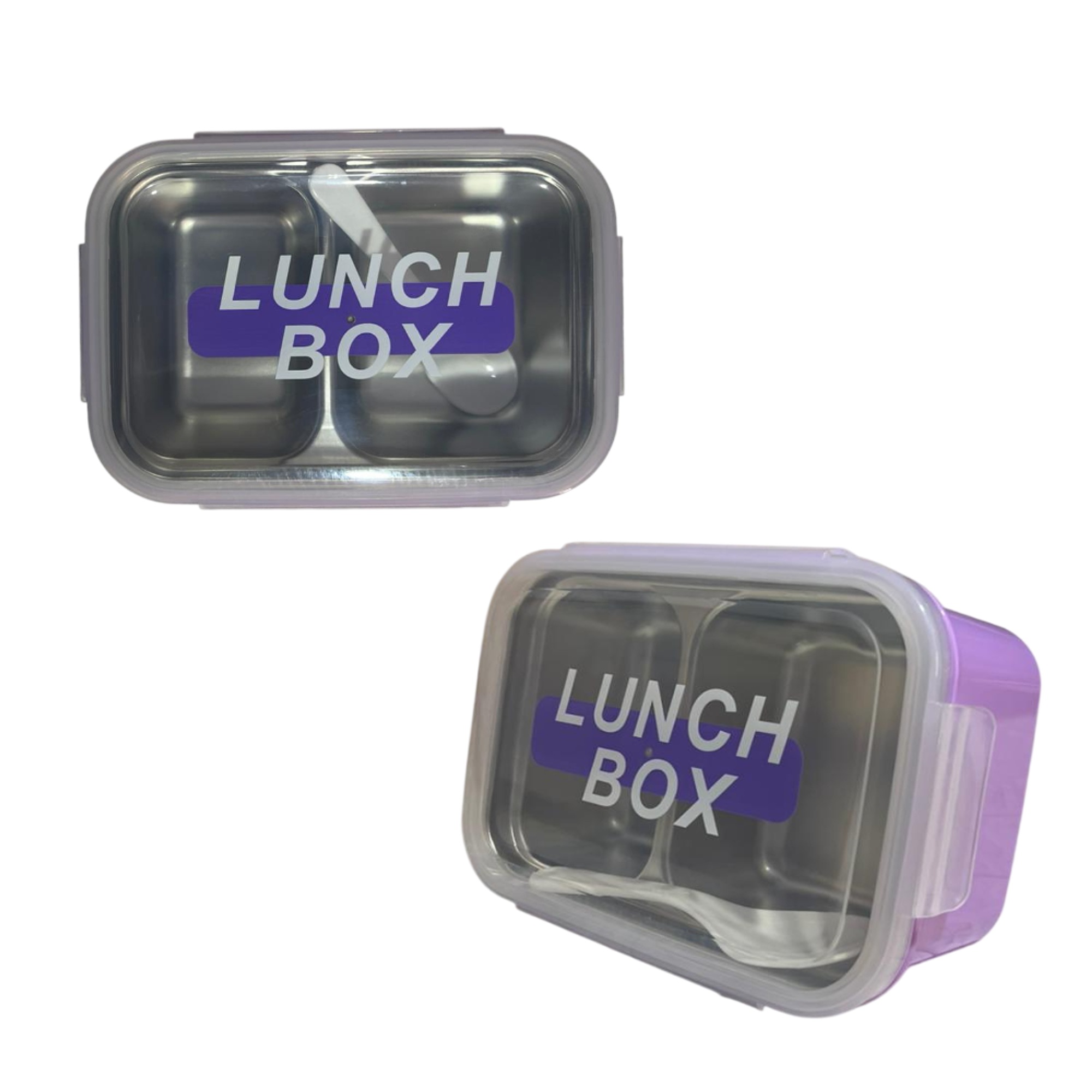 Taper Bento Acero Inoxidable 2 Divisiones 700 ml  1