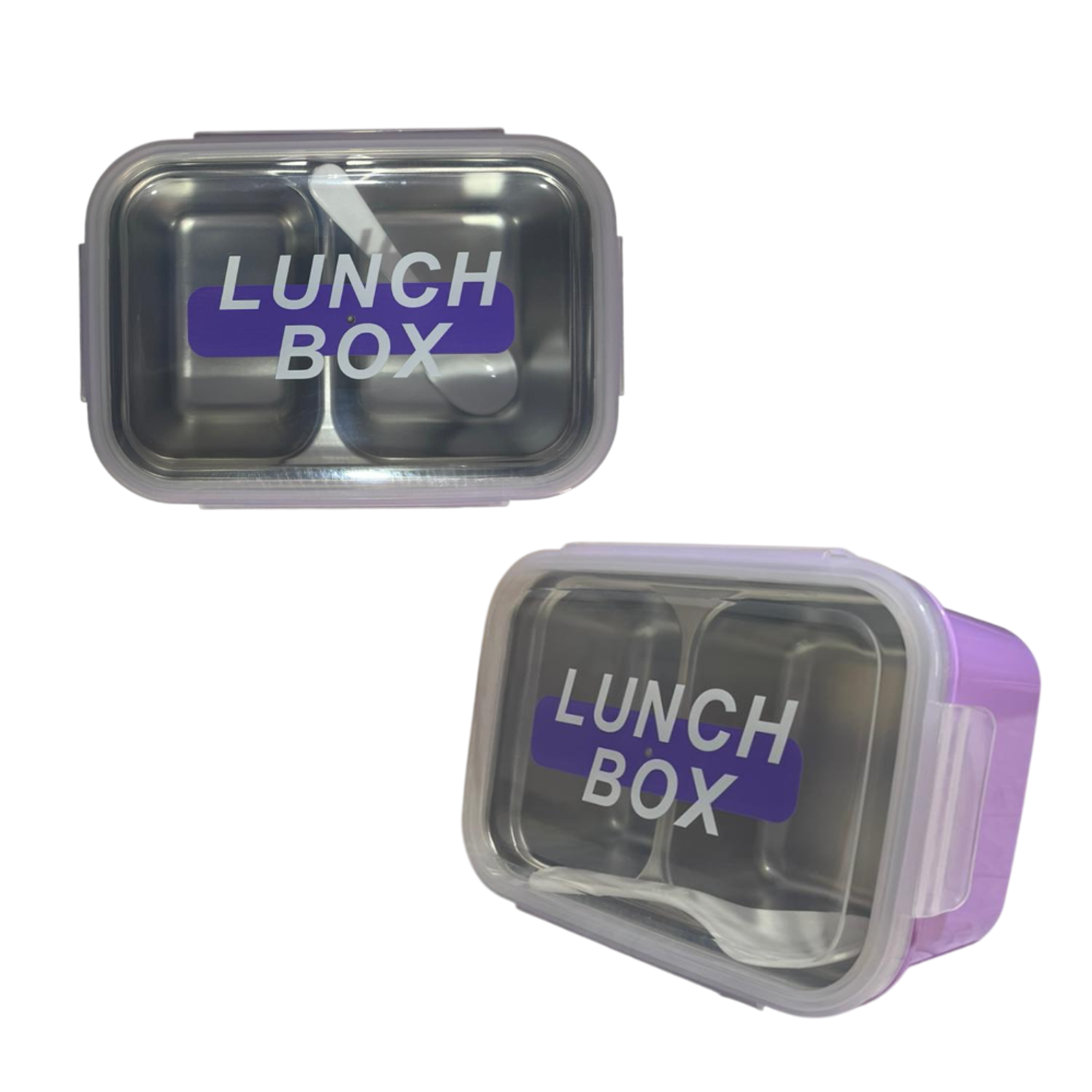 Taper Bento Acero Inoxidable 2 Divisiones 700 ml  1