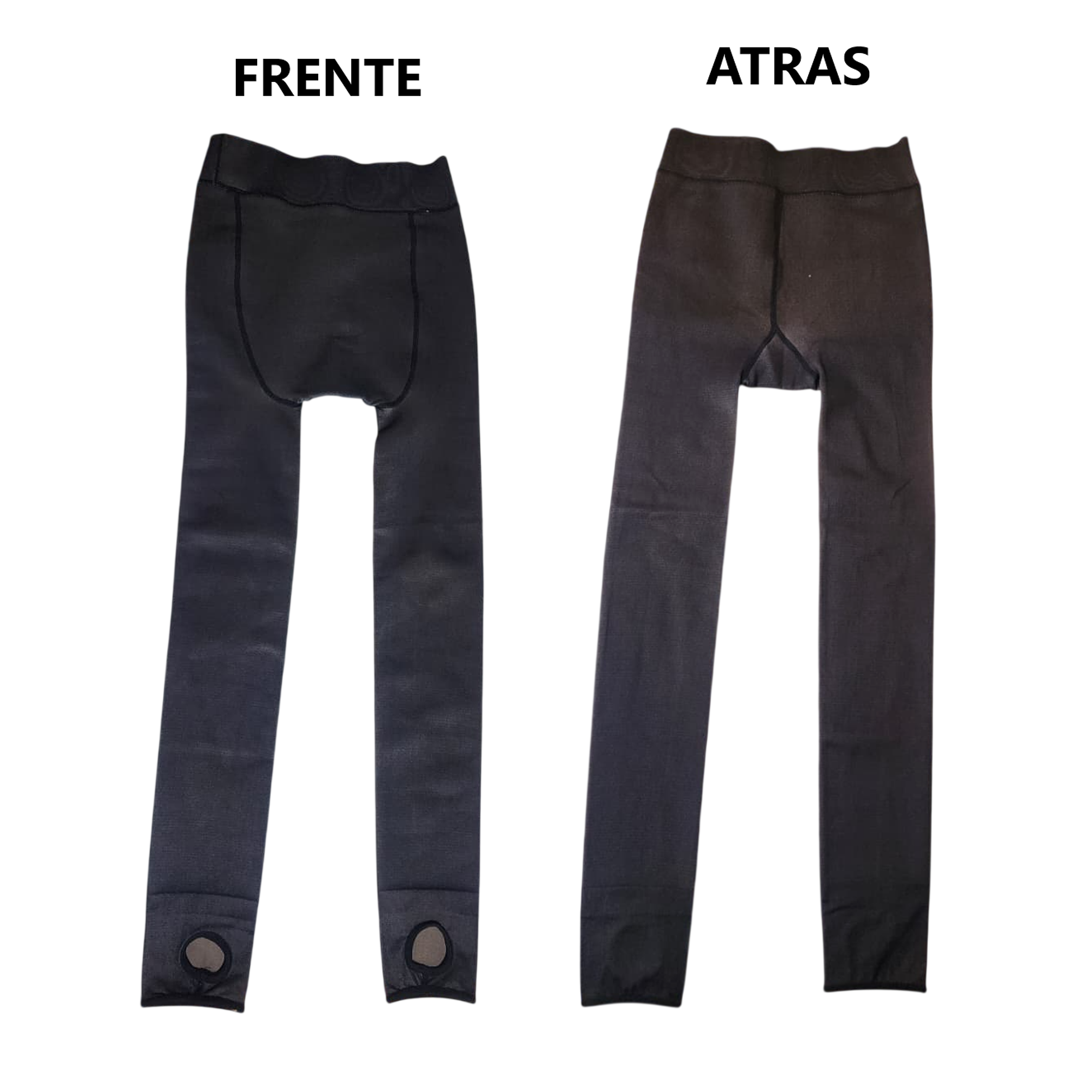 Panty con salida de pies y acolchado - color oscuro 4