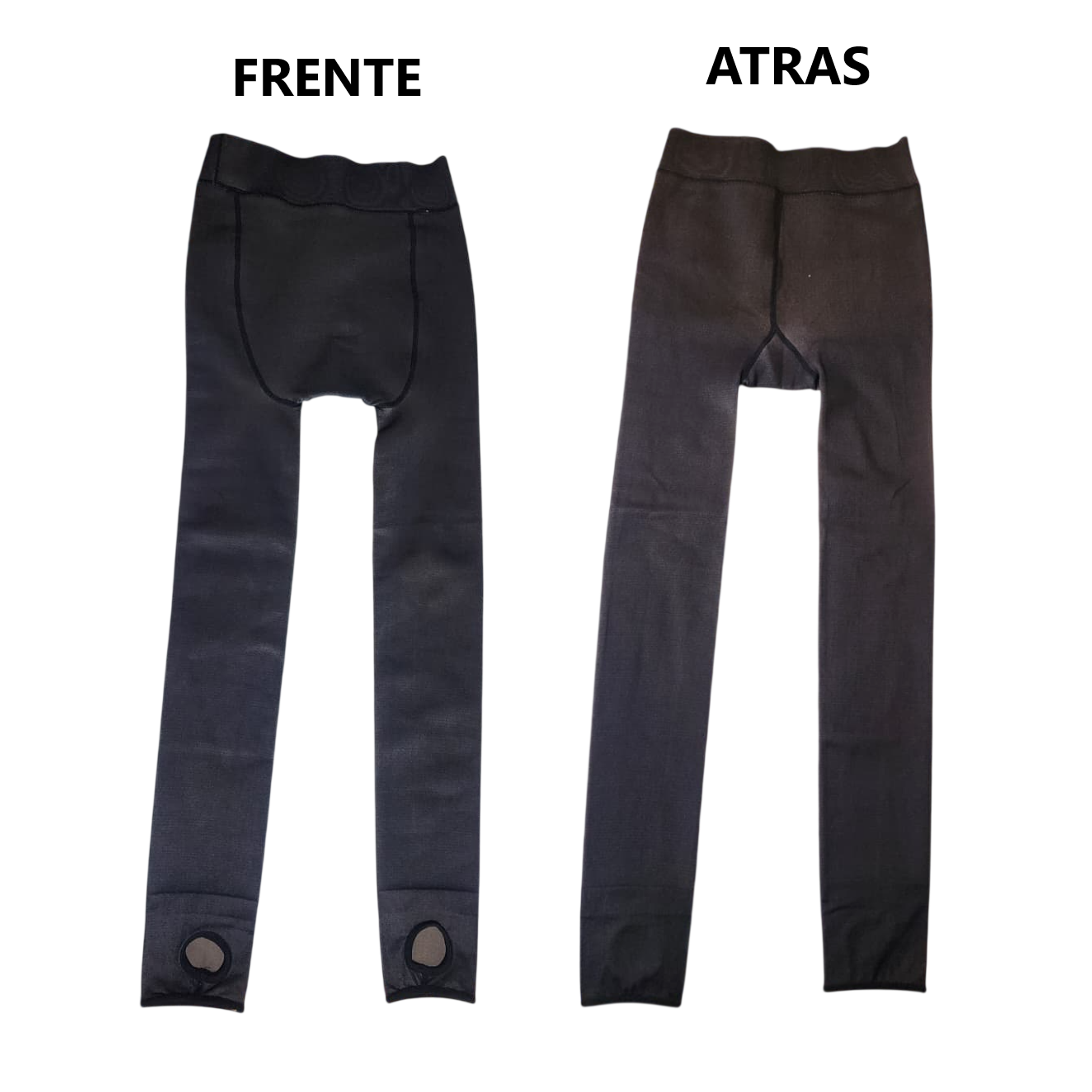 Panty con salida de pies y acolchado - color oscuro 4