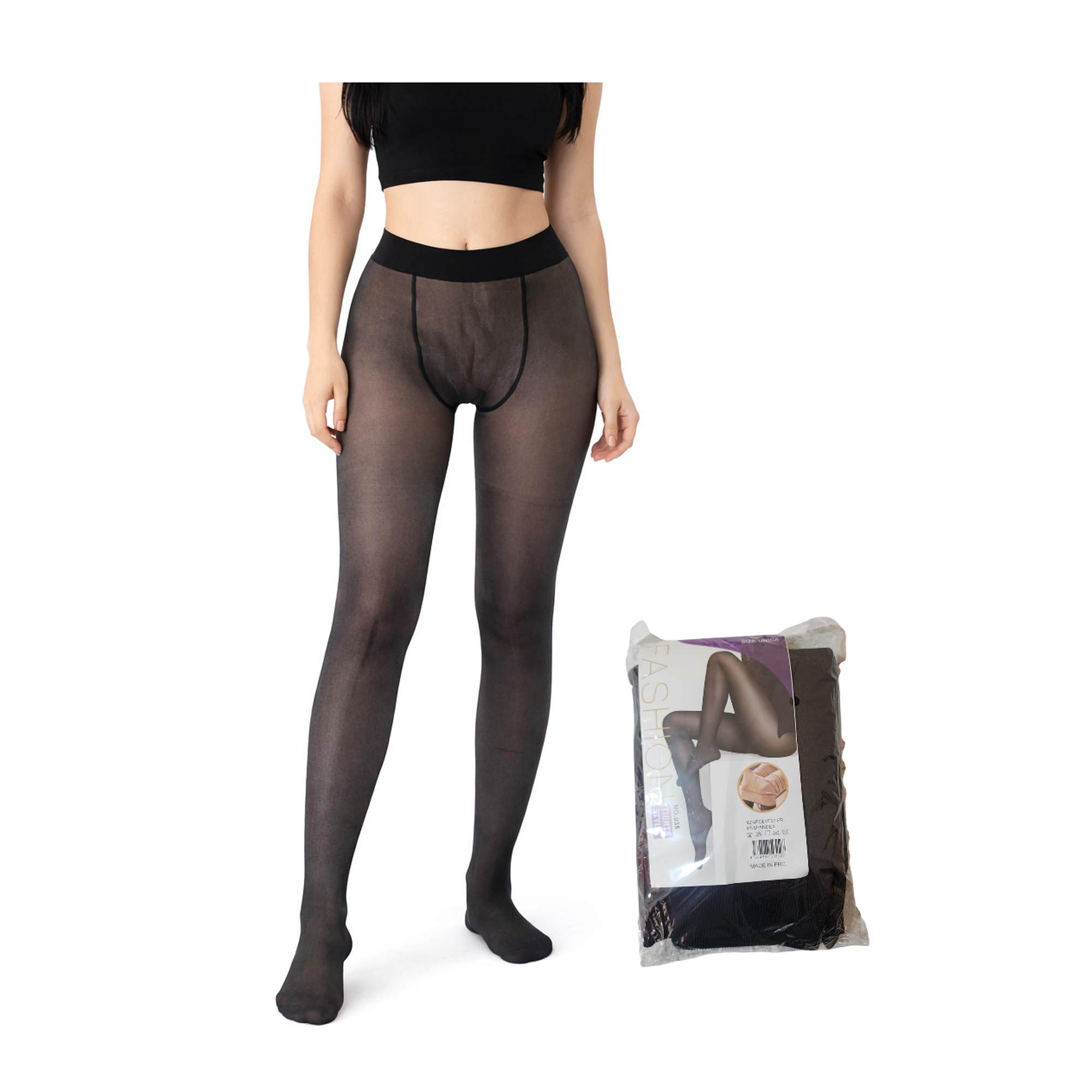 Panty calentador interno  - color oscuro 1