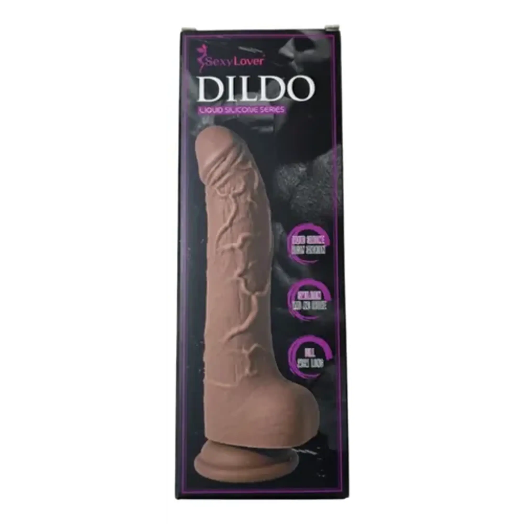 Dildo de silicona con ventosa de 20x4cm  1