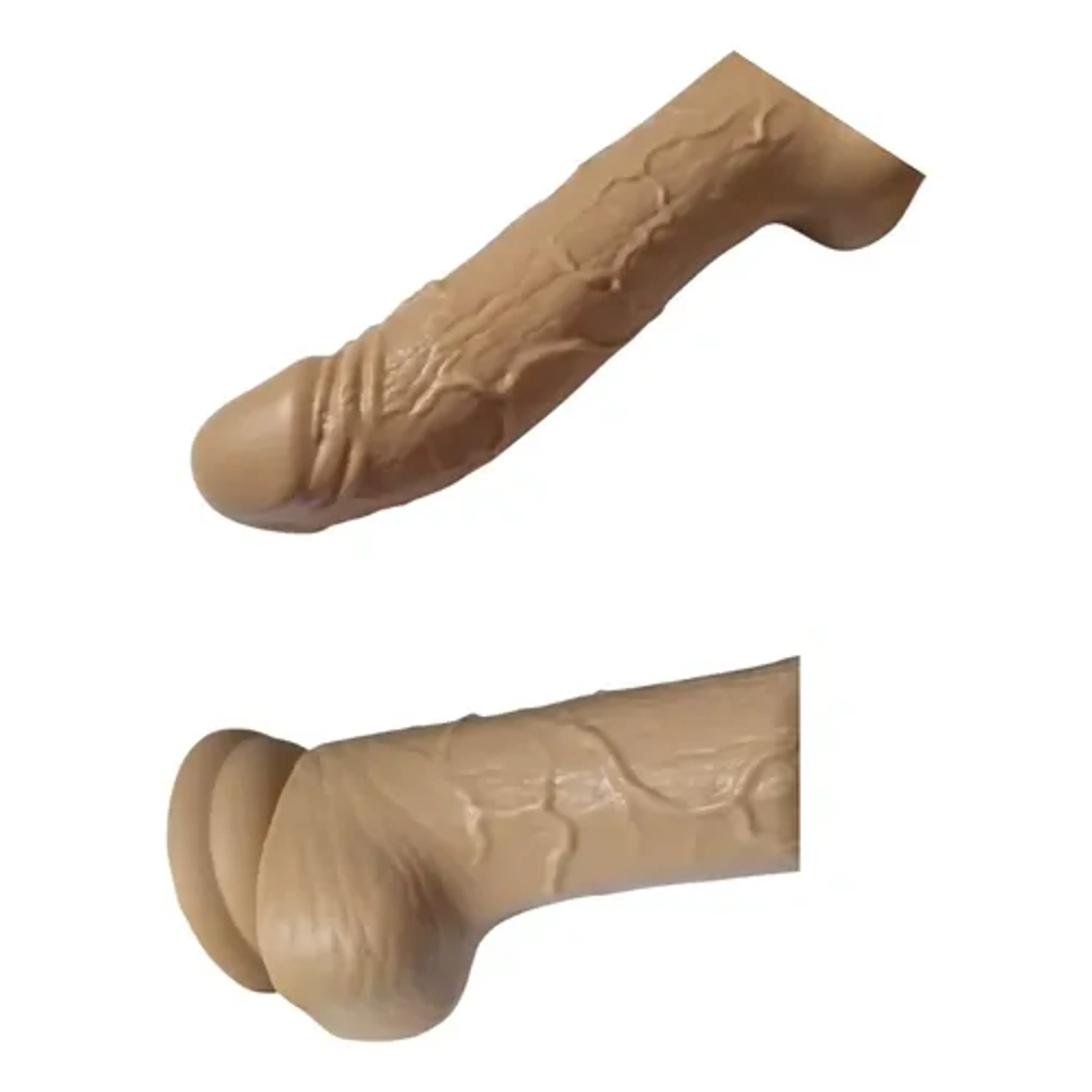 Dildo de silicona con ventosa de 20x4cm  2
