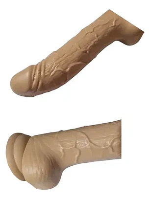 Dildo de silicona con ventosa de 20x4cm 