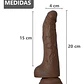 Dildo de silicona con ventosa de 20x4cm  - Miniatura 6